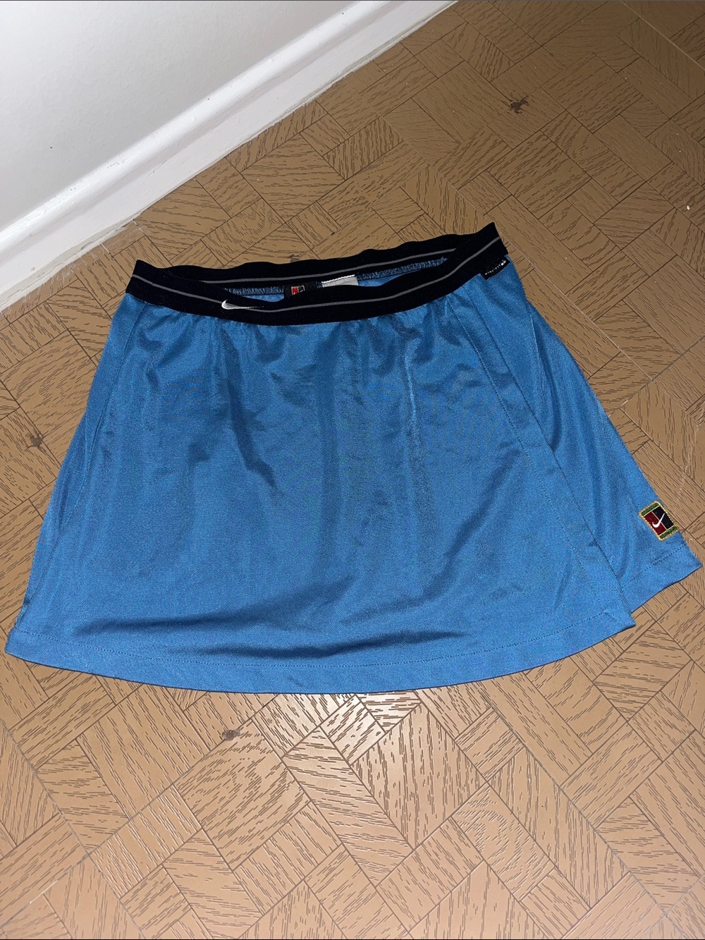 Nike Blue Skater Skirt with Black Waistband
